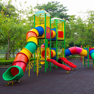 Venta directa de pisos de seguridad de caucho resistente de alta calidad no tóxico respetuoso con el medio ambiente para uso en parques infantiles de interior/exterior - Product Image 6