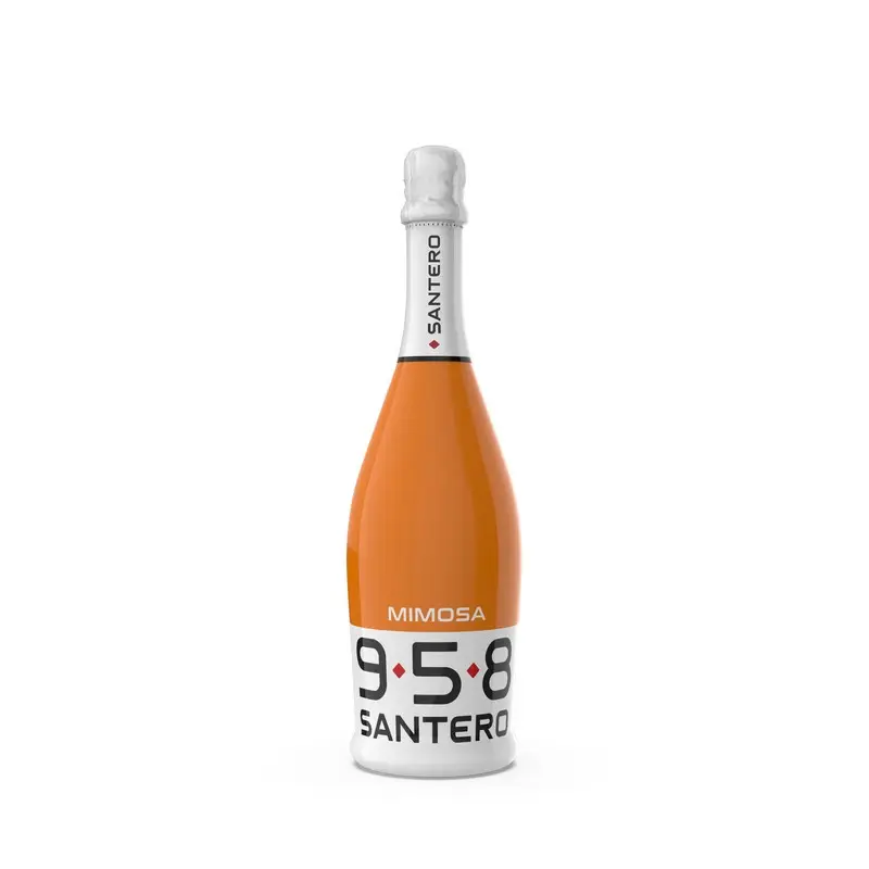 958 Santero Mimosa, Zoete, Mousserende Cocktail, 750 Ml, 25.36 Oz, Alcoholgehalte 6,5%, Sinaasappelsmaak