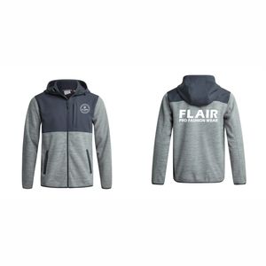 Veste polaire technique d'hiver pour homme avec logo personnalisé du fabricant, décontractée, fermeture éclair intégrale, coupe-vent, pull à col montant brodé - Product Image 1