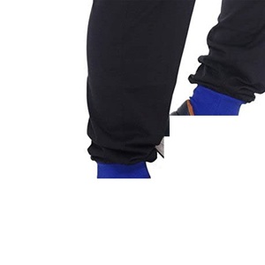 Custom Oversized Heavyweight Oxford Fabric 100% Cotton Straight Wide Leg Baggy Sweatpants Drawstring Closure High Waist Men's - Product Image 4