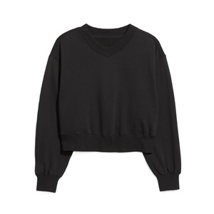 Suéter Corto Casual para Mujer, Color Sólido, Cuello Redondo, Estilo Holgado, Primavera, Otoño, Invierno, 100% Bordado, 2026 - Product Image 1