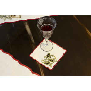 Juego de 7 Piezas de Camino de Mesa y Servilletas Bordadas Navideñas, Resistentes a las Manchas, Decoración para Cenas y Cócteles - Product Image 6