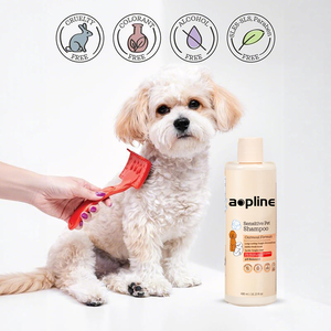 Shampooing pour chiens en marque propre, hypoallergénique, pour peaux sensibles, formule végétalienne biologique, aloès vera fermenté, sébum, chiens et chats, toutes saisons - Product Image 4