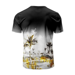 T-shirt à col rond à séchage rapide pour hommes de haute qualité 100% coton respirant Sublimation personnalisée à manches courtes avec motif de logo vierge - Product Image 2