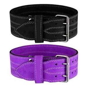 High Quality Leather Customized Weightlifting Fitness Belt with Heavy Duty Lever Gym <b>Waist</b> <b>Trainer</b> Buckle Style Weightlifters - Product Image 2
