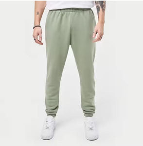 Pantalons de jogging décontractés pour hommes avec impression de logo personnalisé, jambe droite, molleton lourd, plusieurs poches, toile 100% coton, imperméable - Product Image 3