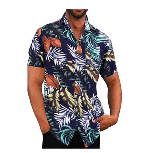 เสื้อเชิ้ตแขนสั้นของผู้ชายเสื้อชายหาดพิมพ์ลายลำลองทรงหลวมเสื้อฮาวายแขนสั้นของผู้ชายดีไซน์ใหม่พรีเมี่ยม - Product Image 5