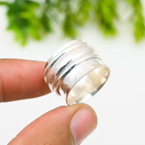 <b>925</b> <b>Silver</b> Luxury Anniversary Spinner <b>Ring</b> - Product Image 3