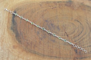Pulsera de estilo bohemio de plata hecha a mano, joyería de plata de ley 925, pulsera de tendencia de piedras preciosas de Peridoto, joyería para mujer, regalo para - Product Image 2