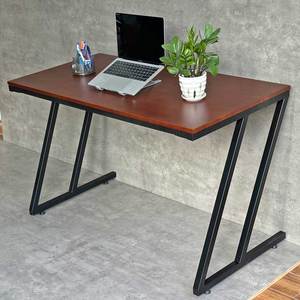 Escritorio Minimalista en Forma de Z de Madera de Caucho de 60x120cm con Patas HBMN034 - Product Image 2