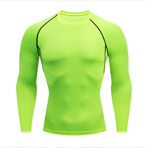 Polo personnalisé chemise de gymnastique hommes manches courtes vêtements de sport athlétiques de compression séchage rapide entraînement entraînement Fitness t-shirt haut - Product Image 5