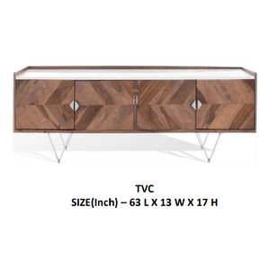 Buffet TV moderne en bois beige Armoire et commode en acier inoxydable pour salon Meubles de maison Rangement en bois Meuble TV - Product Image 2