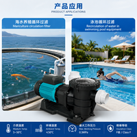 Pompa Kolam Renang MISLIER Seri STP100 Efisiensi Tinggi Kecepatan Variabel Ramah Lingkungan Inverter Pintar 1HP Motor Kawat Tembaga Tekanan Tinggi