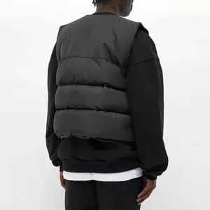 Nouveauté, gilet matelassé respirant pour hommes, gilet d'hiver léger et confortable avec logo personnalisé OEM - Product Image 2