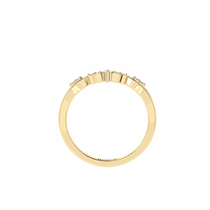 Bague de fiançailles en diamant rond fantaisie pour elle - Product Image 5