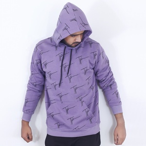 Sweat à capuche unisexe personnalisé avec logo, 80% coton 20% polyester, grandes tailles, confortable, polaire d'hiver, séchage rapide, respirant - Product Image 4