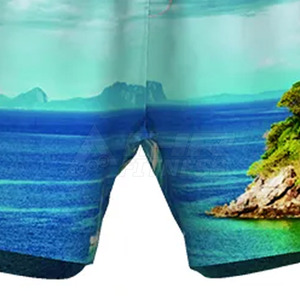 Short de ville en coton pour hommes taille adulte personnalisé nouveau style solide imprimé par sublimation avec fermeture à la taille élastique - Product Image 4