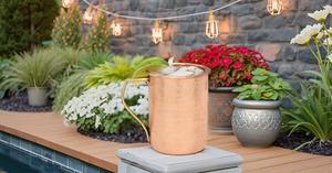 Tasse de mule de Moscou en métal martelé portable écologique de 16oz verres en cuivre fabriqués à la main - Product Image 5