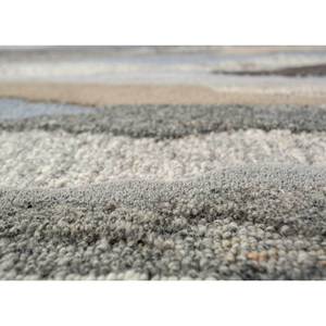 Tapis en laine tufté à la main Acar Tra-14860, gris et noir, motif abstrait, pour usage domestique - Product Image 3