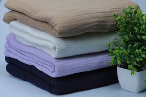 Couverture en gaze de coton double couche pour bébé Swaddle en mousseline douce pour nouveau-né Couette d'été pour bébé Home Travel Hotel Solid - Product Image 3