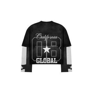 2025 nouveau haute qualité adulte survêtements hommes et femmes survêtements survêtement 2 pièces strass soleil délavé sérigraphie logo - Product Image 4