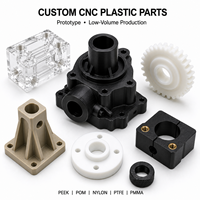 Composants en plastique pour prototypage rapide CNC, pièces en ABS, PP, POM, nylon, PEEK, services de tournage et de fraisage CNC sur mesure