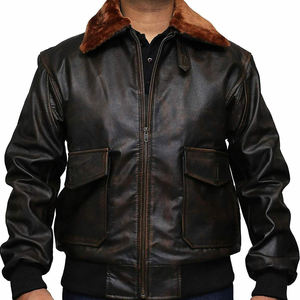 Chaqueta de Motociclista de Invierno de Última Moda, Personalizada, Resistente al Viento, Impermeable, Transpirable, Ecológica, de Cuero Genuino con Cierre de Cremallera - Product Image 5