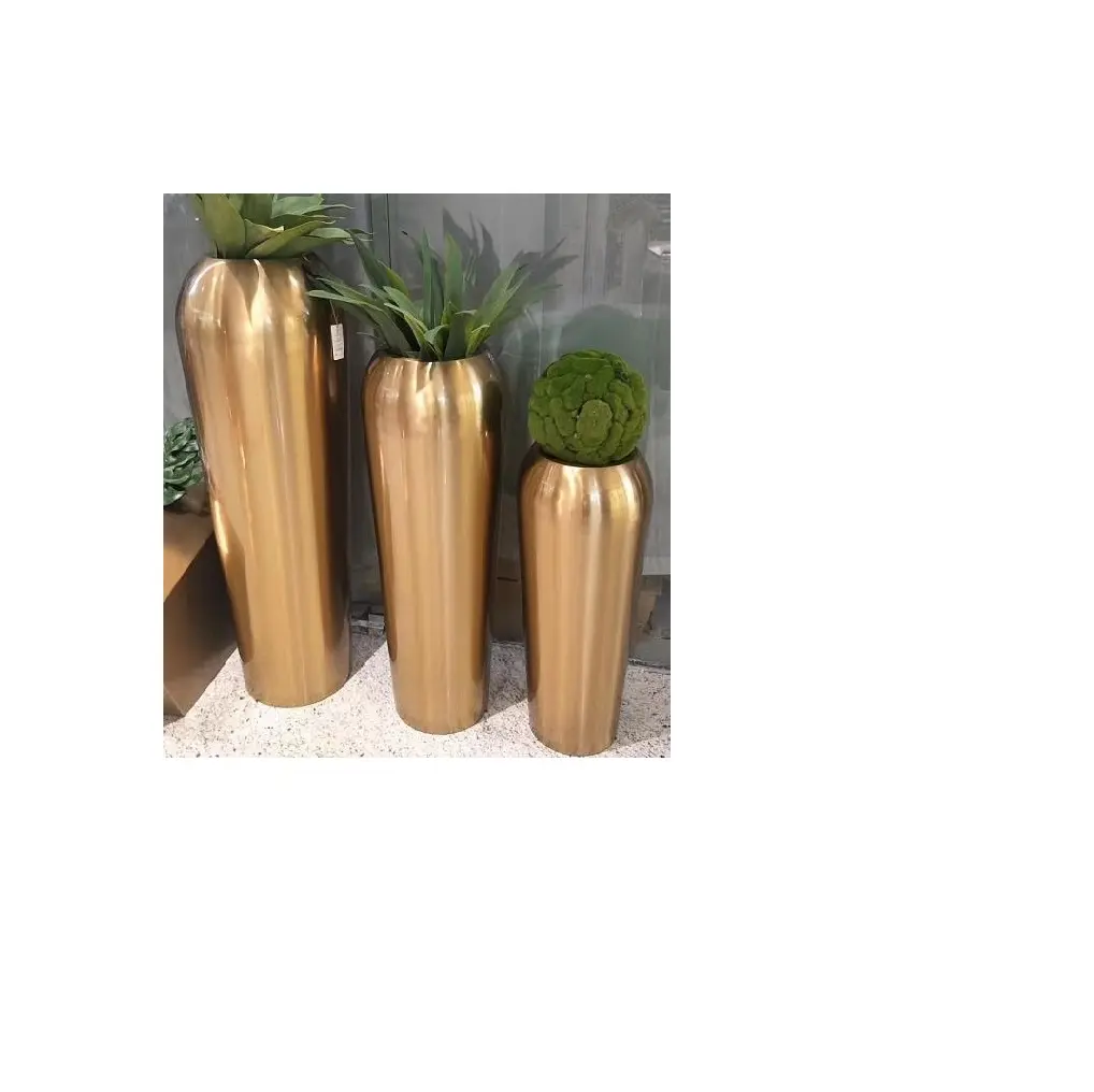 Dernier Vase moderne pour style de luxe grand vase décoration dernière fleur finie maison fleur métal salon décoration de sol