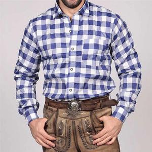 Chemise décontractée pour homme | T-shirt à manches longues 100% coton personnalisé avec motif solide classique - Product Image 3