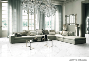 Finition brillante moderne 60x120cm 600x1200mm Borghini Carreaux de sol en porcelaine émaillée blanche Dernière collection de carreaux GVT PGVT - Product Image 6