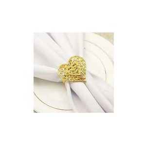 Servilletero de rizos de Metal sólido dorado, diseño de hojas en relieve, Decoración de mesa de cena de boda, servilletero de lujo - Product Image 3