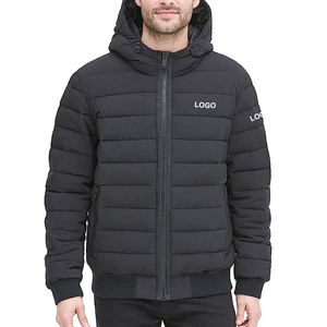 Venta al por mayor de gran tamaño ligero al aire libre chaqueta acolchada para los hombres caliente con capucha a prueba de viento Casual ropa de invierno OEM ODM fabricante - Product Image 4
