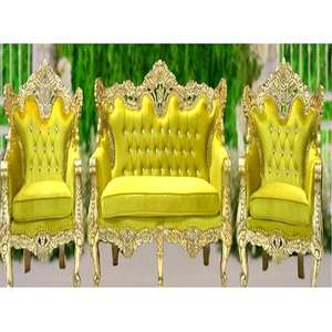 Ideas de Decoración de Conjuntos de Sofás en Tendencia para Esta Temporada de Bodas, Conjunto de Sofás Blancos Estilo Boda Real, Conjunto de Sofás Dorados y Plateados de Lujo en Oferta - Product Image 1