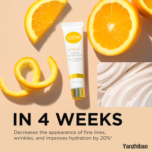 Suero Facial Hidratante con <span class=keywords><strong>Vitamina</strong></span> <span class=keywords><strong>C</strong></span> OEM, Suero Facial Antienvejecimiento Iluminador con Ácido Hialurónico, Suaviza el Tono y Reduce las Arrugas - Product Image 4