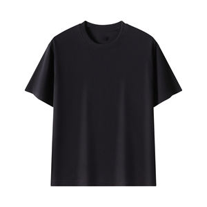 T-shirts graphiques imprimés personnalisés pour hommes femmes 100% coton biologique Style décontracté 240 grammes tissu tricoté conception unie vierge - Product Image 3