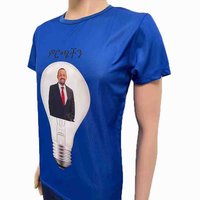 Camiseta de Pana Personalizada para Campañas Presidenciales, Venta al Por Mayor del Fabricante, Color y Logotipo Personalizables, 100% Poliéster, Hecho en India