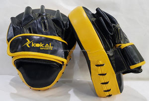 Vente en gros personnalisé poinçon de boxe cible gant gant cuir Focus Pads pour MMA Muay Thai Fitness Training - Product Image 4