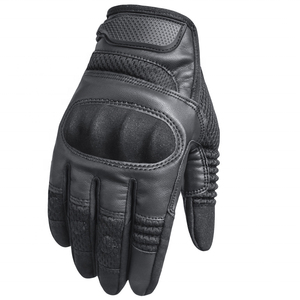 Leather Palm Safety Work <b>Gloves</b> <b>Touchscreen</b> Anti Vibration Impact Mechanic Eco-Friendly Four Seasons Twill Wholesale Custom - Product Image 3