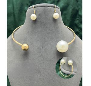 Conjunto de Collar y Aretes de Latón Chapado en Oro con Circonitas, Diseño Moderno y Brillante, para Compromiso, Aniversario, Boda, Fiesta, para Mujer - Product Image 3