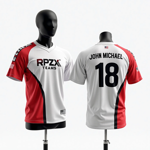 Maillots de sport sublimés personnalisés pour hommes Softball Basketball Football Maillots imprimés Maillots de pêche Vêtements de sport respirants - Product Image 5