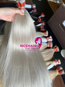 Offres spéciales vendeurs de cheveux vierges en gros extensions de cheveux en vrac doux et soyeux 100% extensions de cheveux vietnamiens slaves brutes - Product Image 4