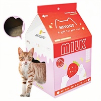 Boîte à lait personnalisable pour emballage cadeau, lit pour animaux de compagnie, nid écologique, griffoir pour chat en carton, maison pour chat