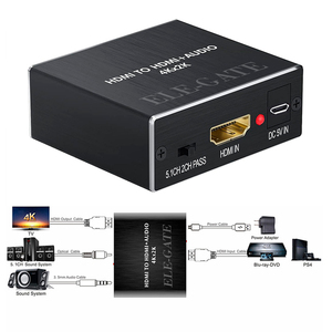 Splitter e Convertitore Audio HDMI 4K con Estensione in Fibra Ottica da 60 Metri - Product Image 2