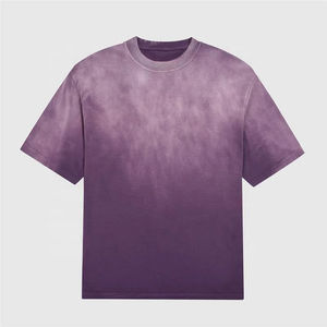 T-shirts d'été personnalisés pour hommes délavés à l'acide 100% coton nouveau design avec épaule tombante lâche - Product Image 1