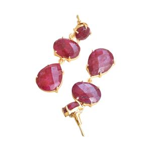 ต่างหูทองเหลืองขายส่ง ประดับอัญมณีแท้ งานทองเหลืองโบราณ สไตล์ทันสมัย พร้อมส่งจำนวนมาก - Product Image 3