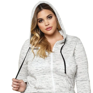 เสื้อแขนยาวมีฮู้ดกันแดดสำหรับผู้หญิงเสื้อมีฮู้ดแบบมีซิปพิมพ์ลายออกแบบได้ตามต้องการ - Product Image 3