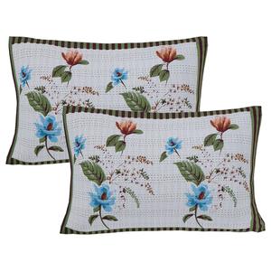 Juego de Sábanas Matrimoniales de 3 Piezas con Estampado Floral Majestic Verde, 240 Hilos, 100% Algodón, con 2 Fundas de Almohada, Colección para el Hogar (SHKV1025) - Product Image 1