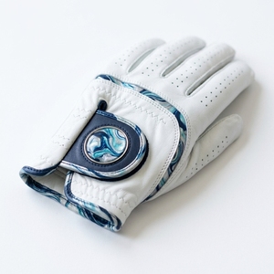 Guante de Golf de Piel Cabretta Premium para Mano Izquierda, Agarre Suave, Transpirable, Antideslizante, Anti-UV, con Aberturas para los Dedos, Diseño Inspirado en Mármol, para Esquí - Product Image 1