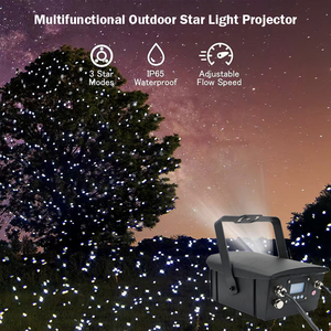NewFeel 6W 9W IP66 <span class=keywords><strong>Proyector</strong></span> Láser <span class=keywords><strong>de</strong></span> Estrellas Blancas para Exteriores DMX512, Luces Navideñas, CRI Ra95, Compatibilidad con Hogar Inteligente - Product Image 6