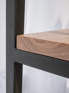 Étagère en métal en bois de teck meubles de jardin naturel ensemble de table à manger Unique avec tiroir de rangement bois solide hôtel maison café Villa - Product Image 4